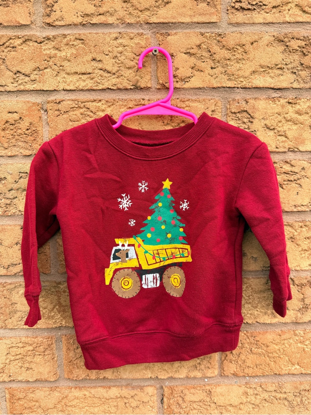 🌿10/$25 • Jumping Beans Softest Fleece Christmas Dumptruck Sweatshirt